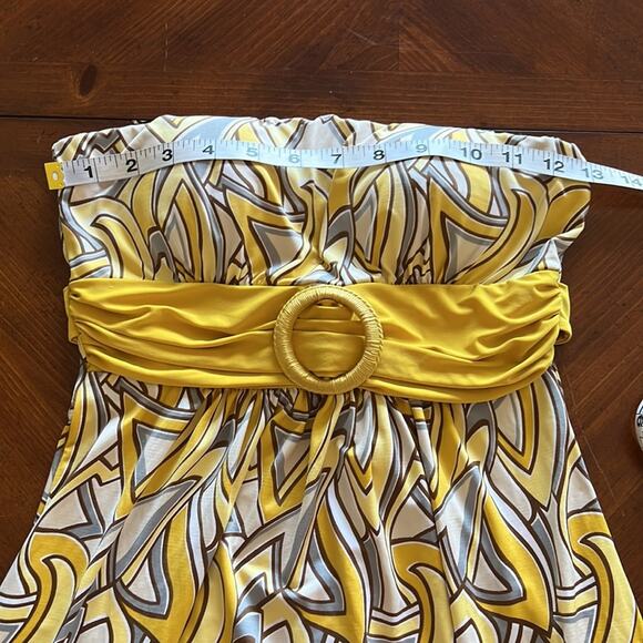 Twenty One by Forever 21 Retro Print Strapless Mini Dress Juniors Size Small Y2K - Picture 5 of 9